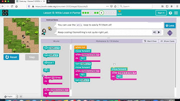 Gr 3 While Loops Farmer L13 Code org Course D