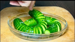 This cucumber salad burns fat 🥒🔥healthy and quick salad 🥗