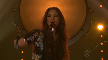 Nicole Scherzinger - Never Give Up ( The Late Late Show With James Corden)