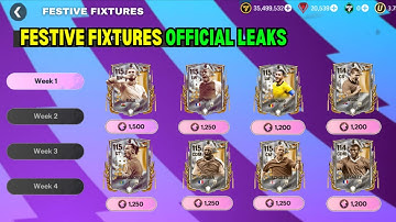 Festive Fixtures Official Icon Leaks | FC Mobile