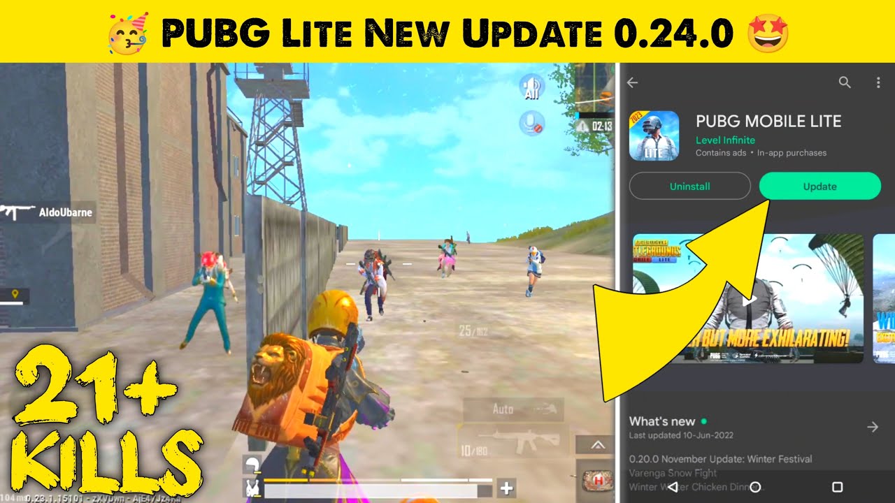 PUBG Mobile Lite New Update 0.24.0 | How to Download PUBG Lite New Update | BGMI Lite LION x GAMING