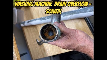 Washing machine drain overflowing - Solved!