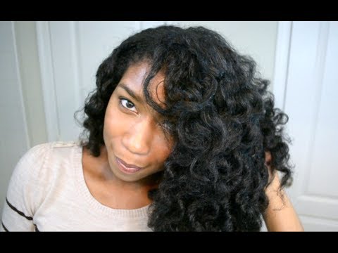 Soft Loose Ringlets On Natural Hair Heatless Curls Youtube