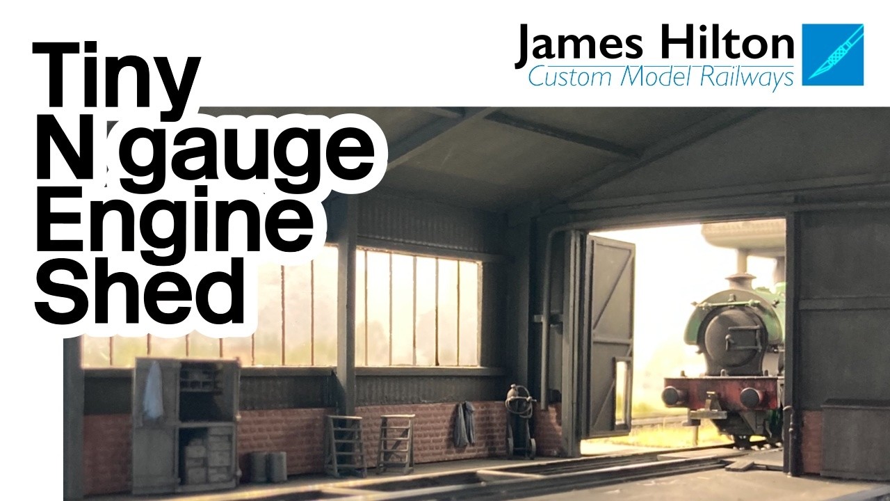 «Головоломка» — крошечная диорама паровозного депо в британском масштабе N.