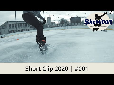 Short Clip 2020#01 | How to stop on ice skates |  Ice Rink Eglisee Basel | SkaMiDan