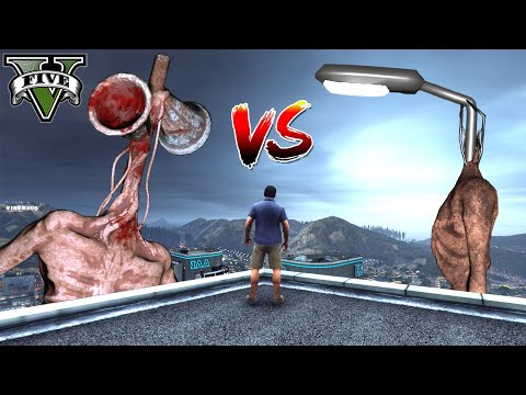 SIREN HEAD VS LIGHT HEAD... (Volledige Film) || GTA5