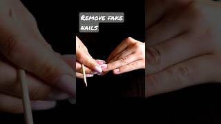 Снятие накладных ногтей #nailpolish #fakenail #fakenailsathome #накладныеногти #ногти #nails