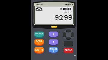 Calculator 2 The Game Level 199 Solution