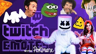 Pokimane Teaches Mello Twitch Emotes While Playing Forza | Gaming with Marshmello