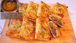 Pepper Steak Pies With Homemade Gravy | Make & Freeze Recipe!