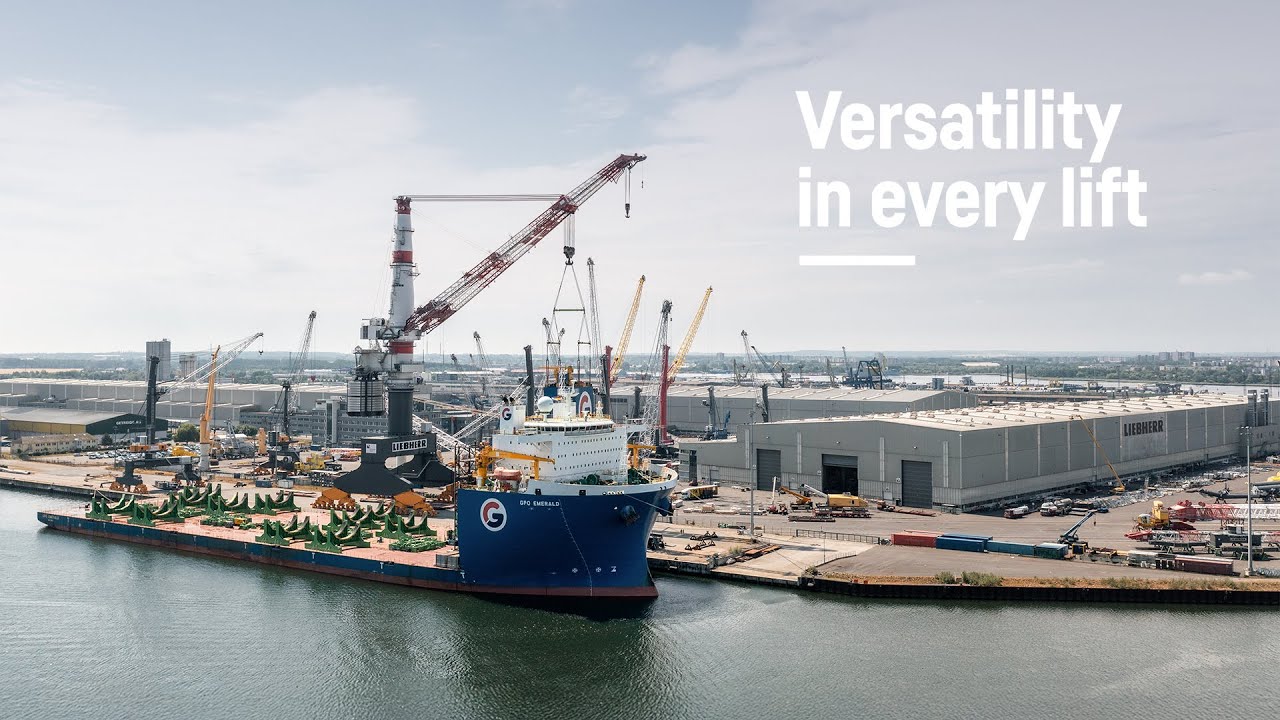 TCC 78000 heavy lift compilation - Giant at work at the Baltic Sea | Liebherr