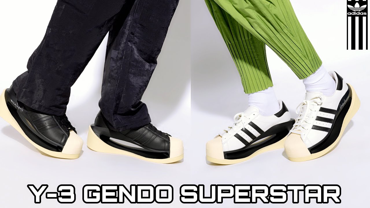 adidas gazelle silver green womens Y-3 Unisex Gendo Superstar Betsca / Black Low Top Sneakers