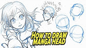 How to Draw Manga Heads Rotation - YouTube