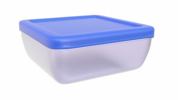 3D model plastic food container for products. Superhive, CGtrader (no sound)