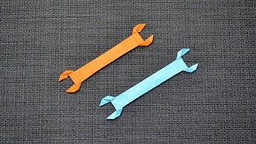 Paper WRENCH | Gift for men | Tools Origami | Tutorial DIY by ColorMania