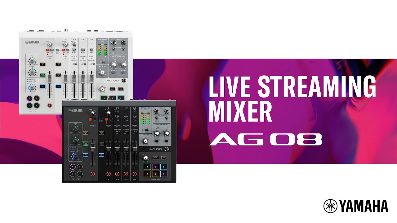 AG08 Live Streaming 8-Channel Mixer