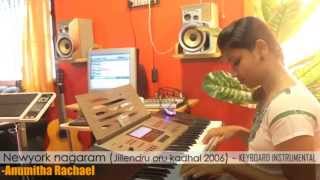 Video thumbnail of "Newyork Nagaram Instrumental in Keyboard - Anumitha Rachael - Mylees Academy"