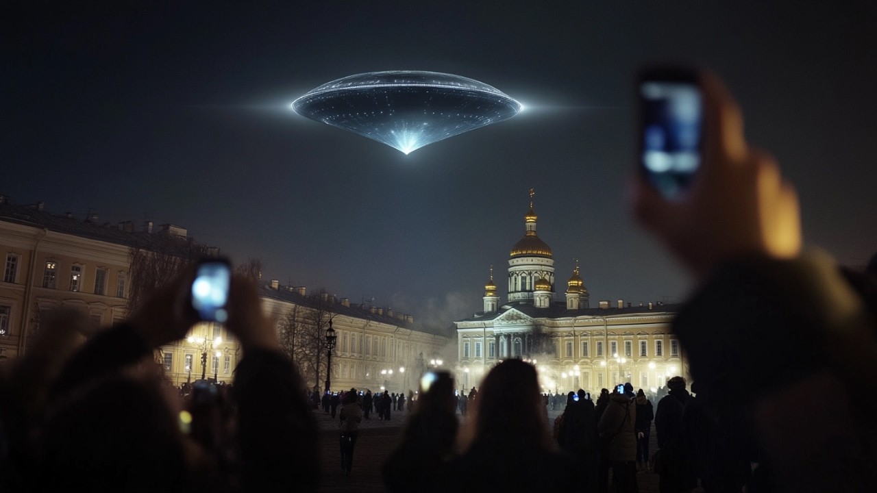 Unbelievable GIANT Pyramid UFO Sighting over Moscow! - YouTube