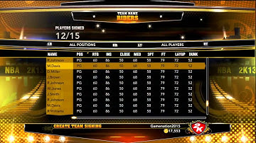 NBA 2K13 | CREATED TEAM ASSOCIATION | EP 1