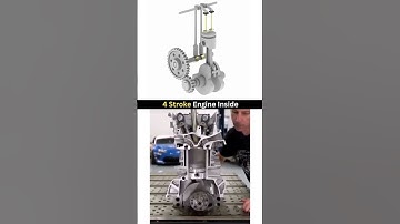 4 Stroke Engine Working ¦ Single Cylinder Engine 📌 #3ddesign #solidworks #engineering #automobile 1
