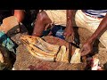 Big Dry Fish Cutting For Pickle Recipe in Indian Fish Market