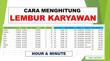 CARA MENGHITUNG LEMBUR KARYAWAN