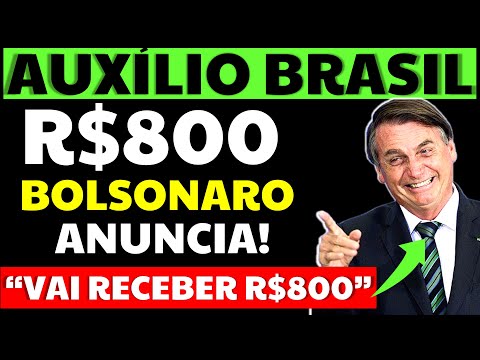 🙌 ACABOU DE ANUNCIAR! AUXÍLIO BRASIL DE R$800 + SALÁRIO! BOLSONARO PROMETE VEJA QUEM VAI TER DIREITO