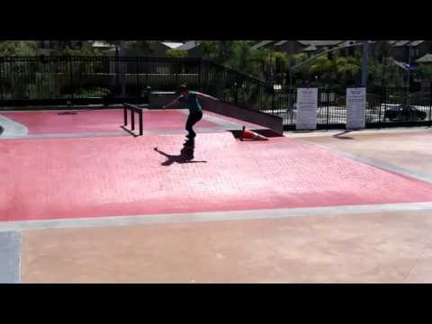 Amanda Castillo skate run at Carmel Valley Skatepark