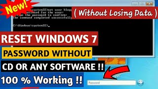 How to reset windows 7 password without CD and Losing Data 2022