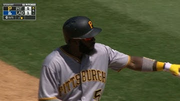 PIT@LAD: Harrison records four hits in win