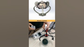Robotic Gripper 🦾 Mechanical Mechanism 3D cad design & Animation #solidworks #3dmodeling