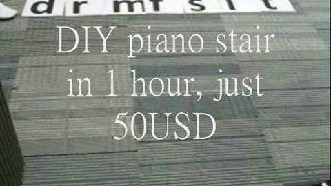DIY piano stair