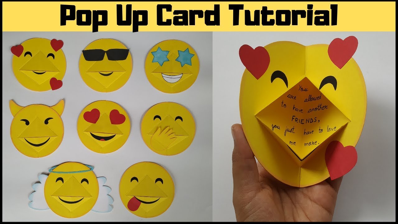 Friendship Day Pop Up Card | DIY Friendship Day Card | Birthday ...