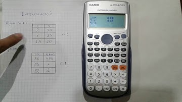 Como interpolar ? Interpolación lineal con calculadora casio fx-570LA