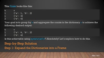 How to Aggregate Columns of Type dict in Python