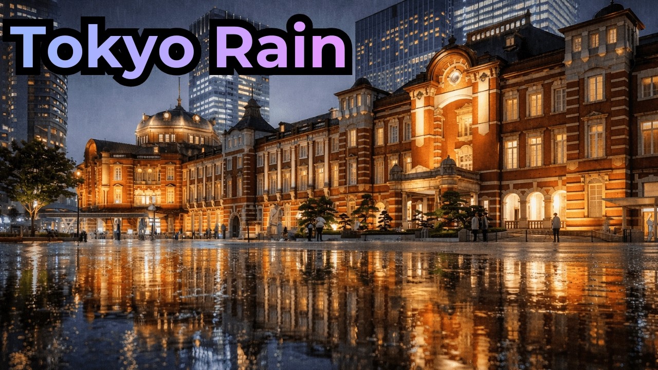 Lo-Fi Tokyo Rain at Night for Deep Focus Study (1 Hour)