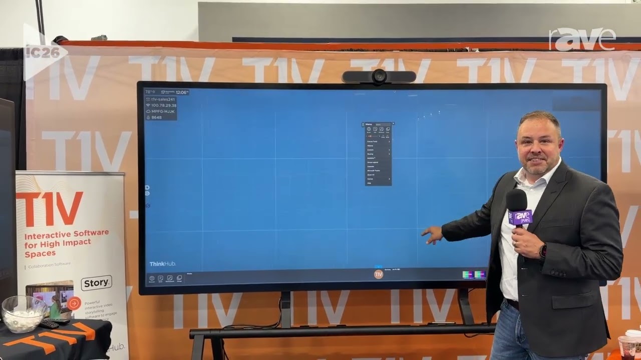 InfoComm 2026: T1V Features ThinkHub Interactive Collaboration Platform and Dock Screen Mirror