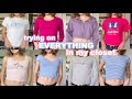 Trying On Everything in My Closet-- Part One