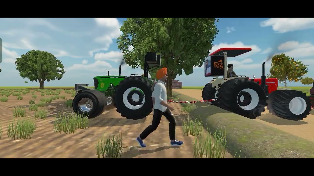 John Deere 5050 vs Swaraj 855 + Thar #tochan