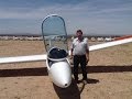 Dan Baumgartner's First Glider Lesson at Southern California Soaring Academy .  Instructor, Dale