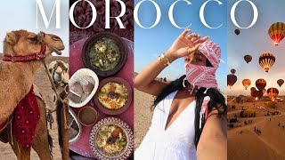 MOROCCO TRAVEL VLOG| luxury villa + camel rides + agafay desert + nightlife + authentic food & more