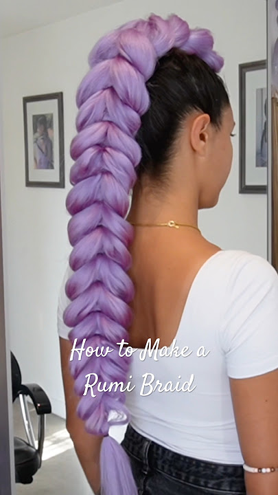 How to Makes a Rumi Braid Extension form K-pop Demon Hunter 💜