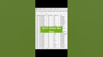 Remove Blank Columns in Excel | The Fastest Way to Remove Blank Columns in Excel #excel #shorts