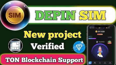 DEPIN SIM Bot Telegram Airdrop || Ton Blockchain Support ||Teligarm verified Project | Depin Sim Bot