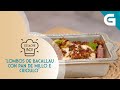 Receita de lombos de bacallau con pan de millo e crioulo