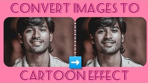 How to turn images to cartoon effect with python | python openCV |