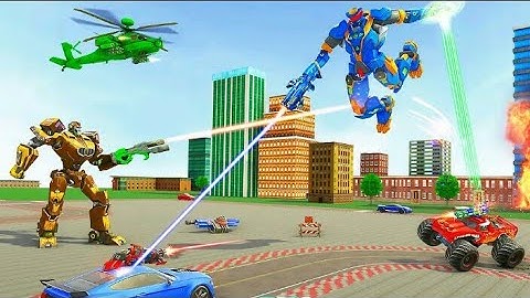 monster crane robot Car transporm 🚦🔴 Excavator robot - All levels android,ios gameplay HD