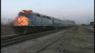 Westbound Metra Train # 2227 At Bensenville Pulled By F40C