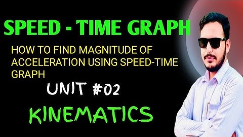 Speed-time Graph. Class 9 physics, unit # 02 , Kinematics, KpK Board