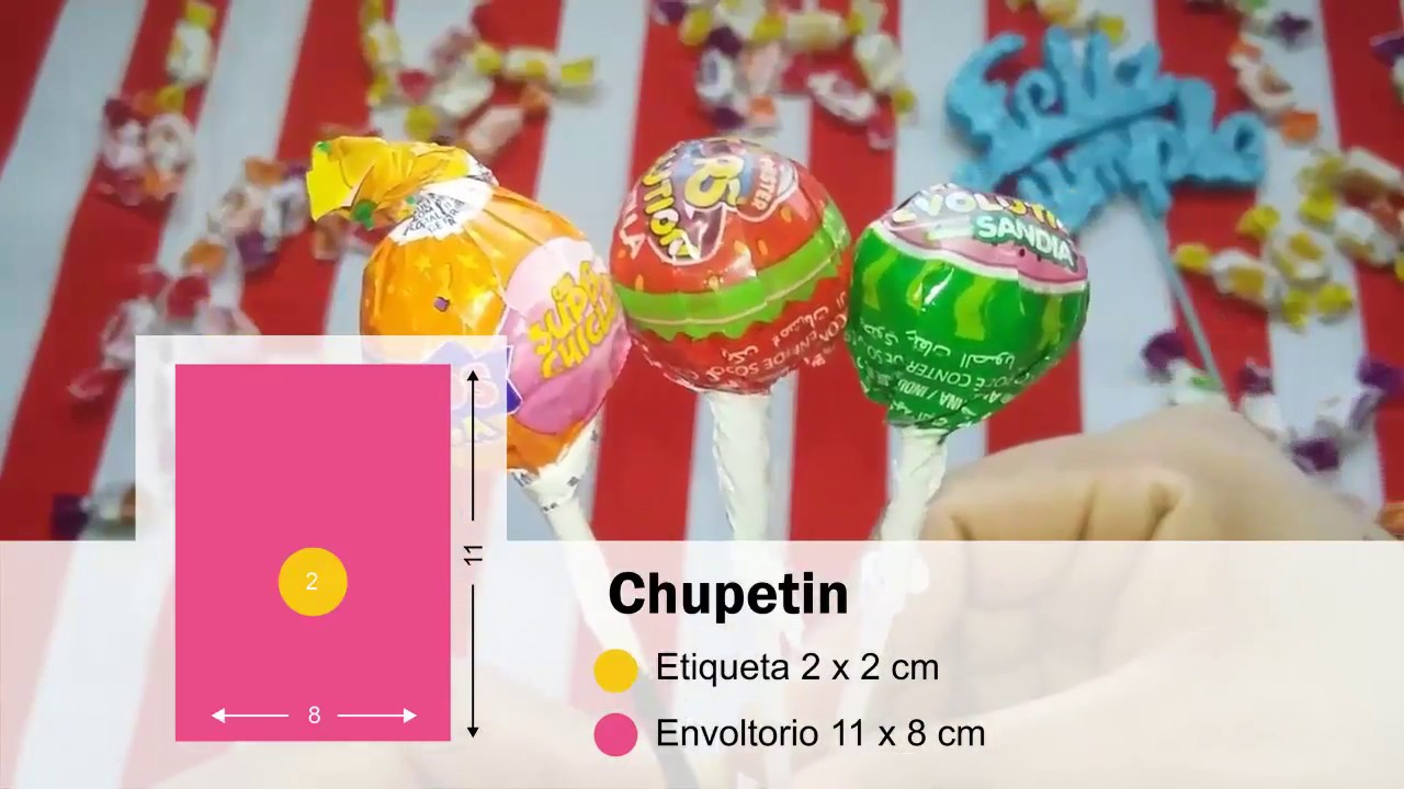 Medidas de las golosinas personalizadas Arma tu Kit Candy Bar YouTube